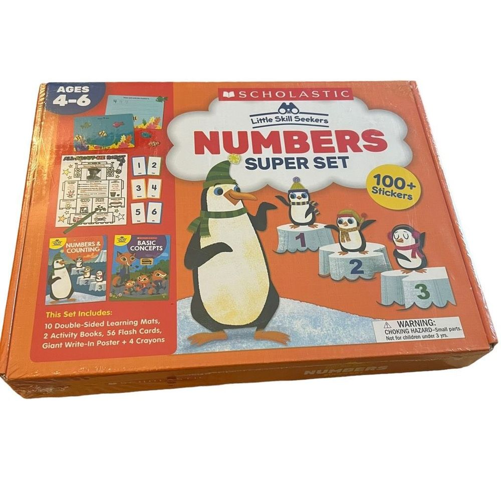 Scholastic Little Skill Seekers Numbers Super Set Ages 4-6 Includes 2‎ Wkbks